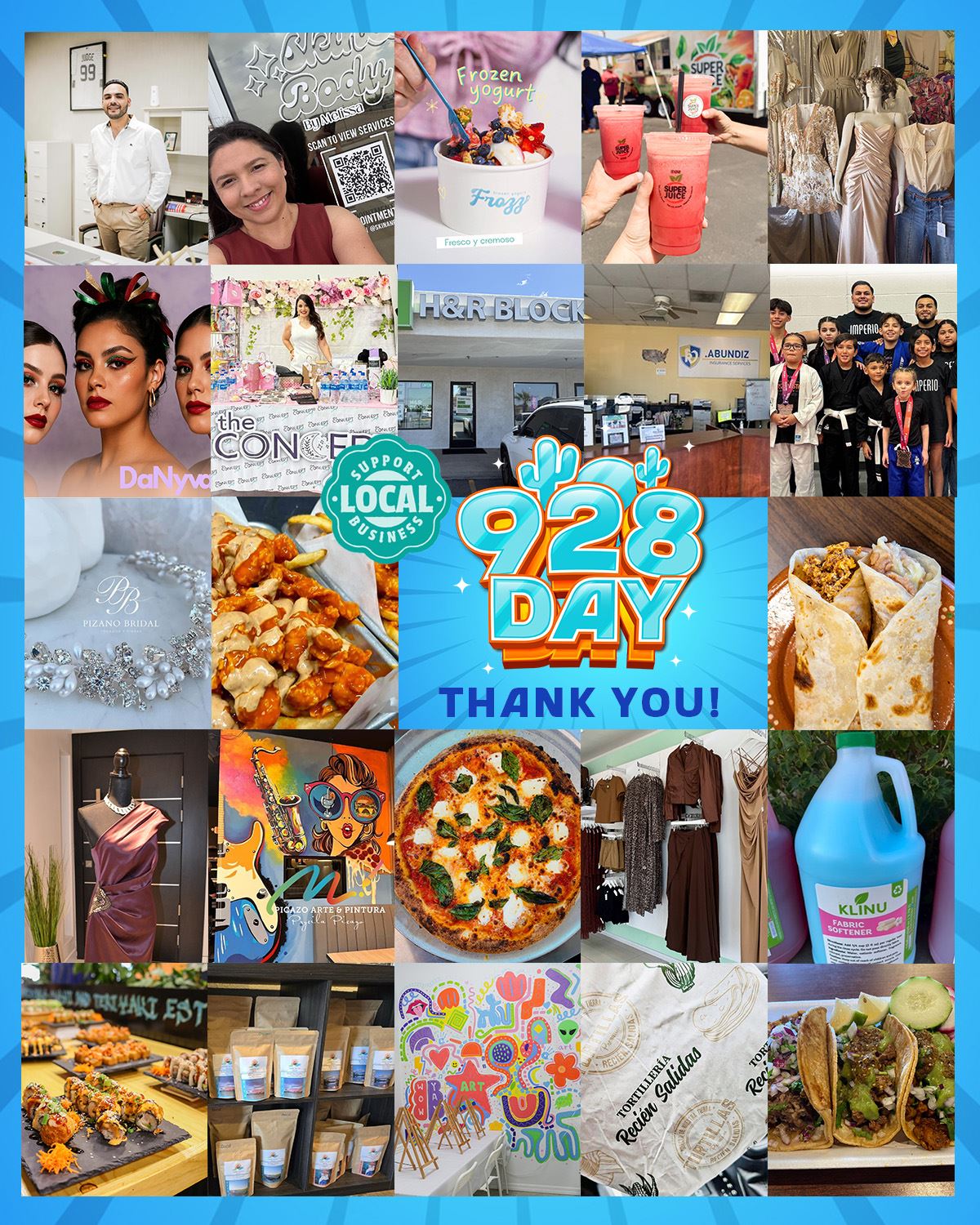 A collage featuring various images and the phrase Thank You prominently displayed.